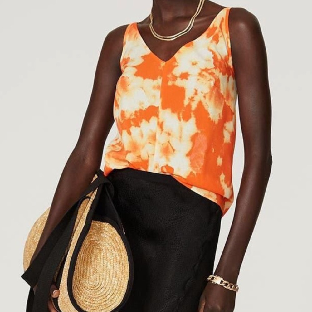 Thakoon Orange Tie-Dye Women's tank size 4 excellent condition